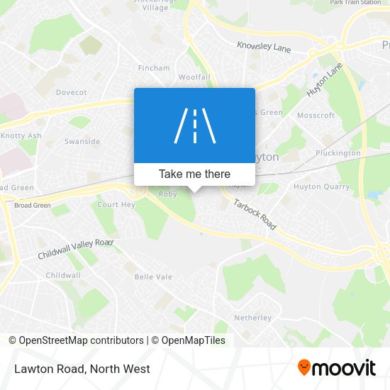 Lawton Road map