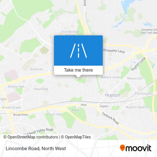 Lincombe Road map