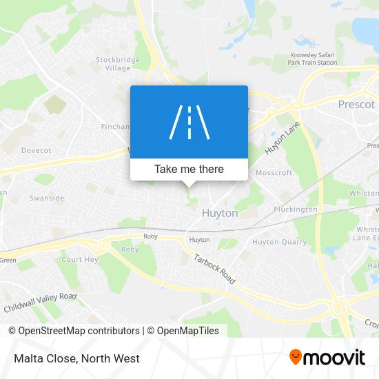 Malta Close map