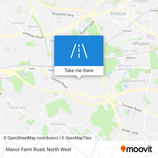 Manor Farm Road map