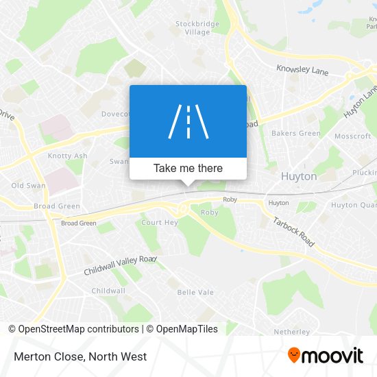 Merton Close map