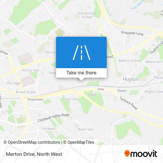 Merton Drive map