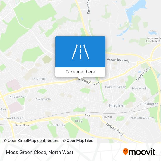 Moss Green Close map