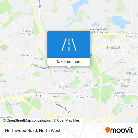 Northwood Road map