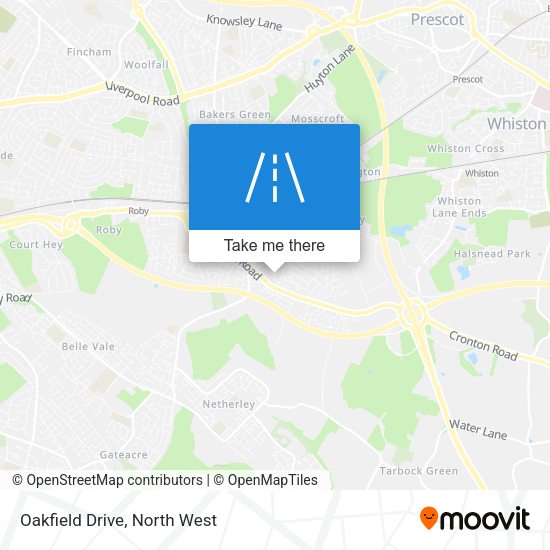 Oakfield Drive map