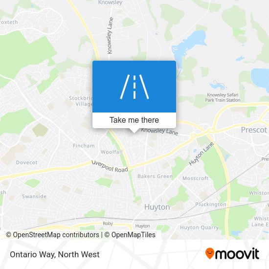 Ontario Way map