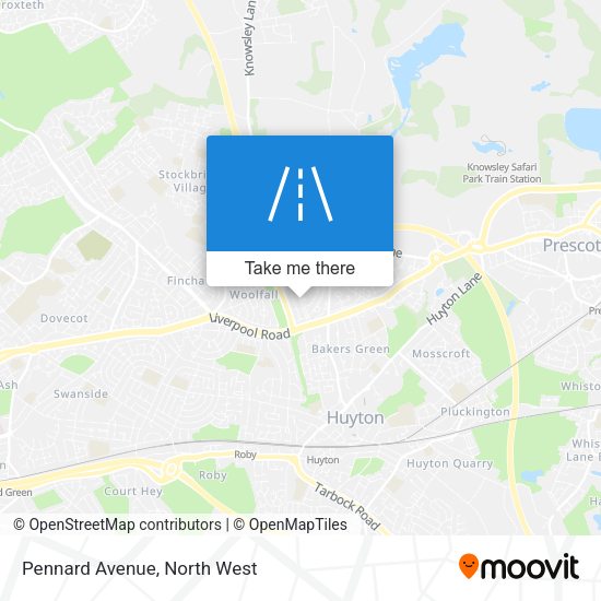 Pennard Avenue map