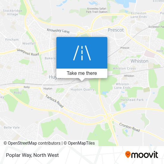 Poplar Way map