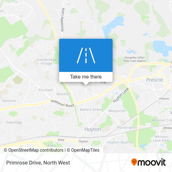 Primrose Drive map