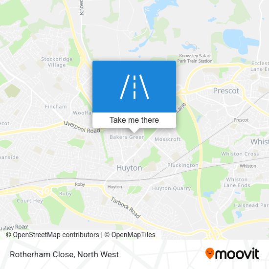 Rotherham Close map
