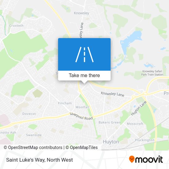 Saint Luke's Way map
