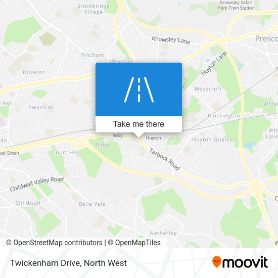 Twickenham Drive map