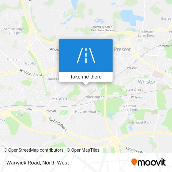 Warwick Road map