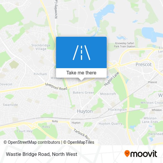 Wastle Bridge Road map