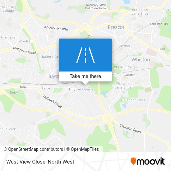 West View Close map