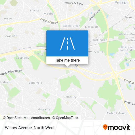 Willow Avenue map