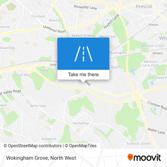 Wokingham Grove map