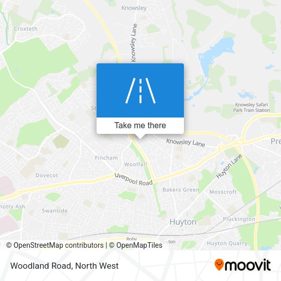 Woodland Road map