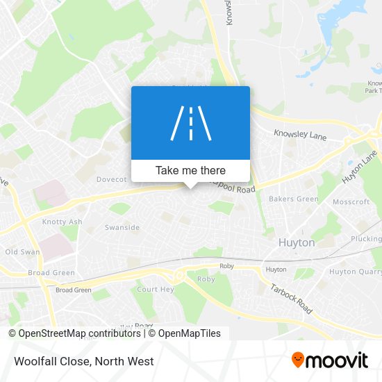 Woolfall Close map