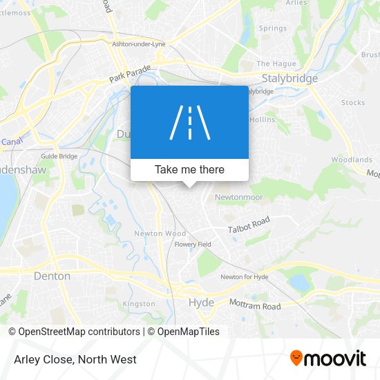 Arley Close map