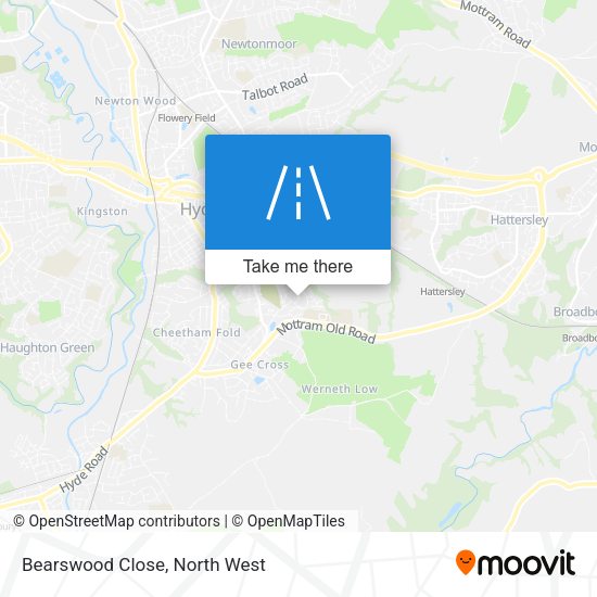 Bearswood Close map