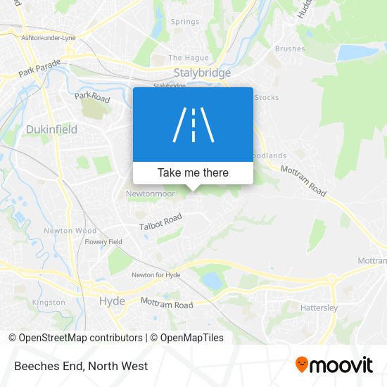 Beeches End map