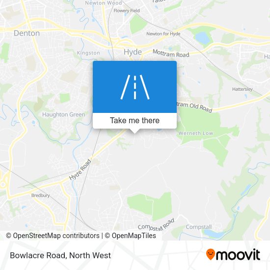 Bowlacre Road map