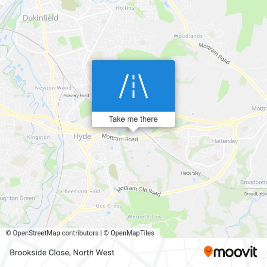 Brookside Close map