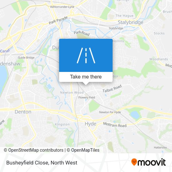 Busheyfield Close map