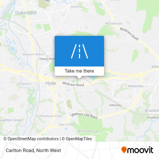 Carlton Road map