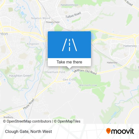 Clough Gate map