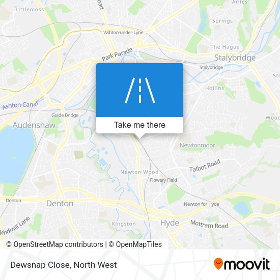 Dewsnap Close map