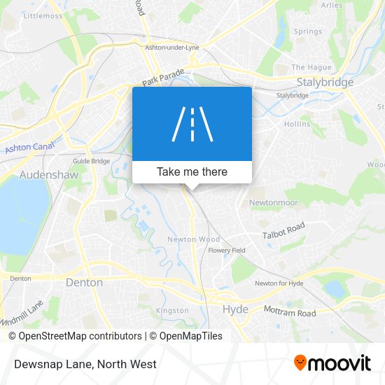 Dewsnap Lane map