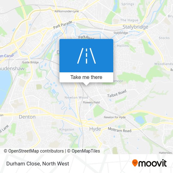 Durham Close map