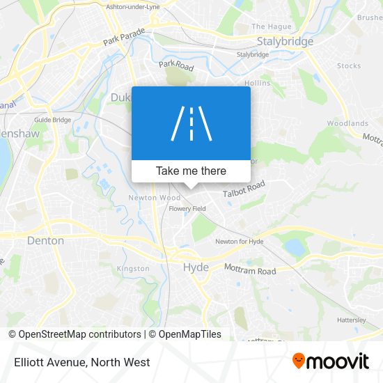 Elliott Avenue map