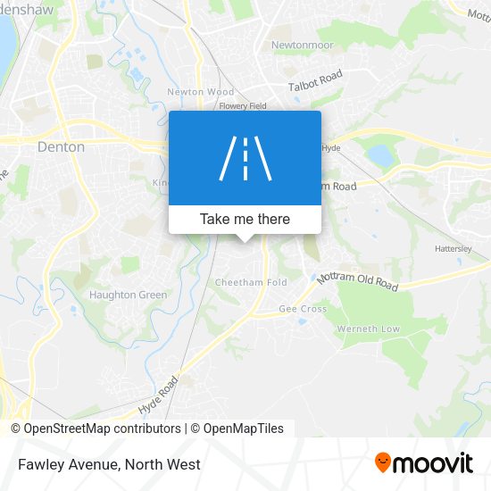 Fawley Avenue map