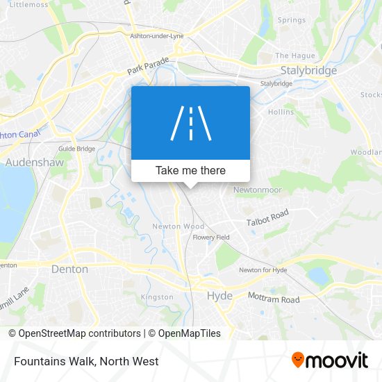 Fountains Walk map