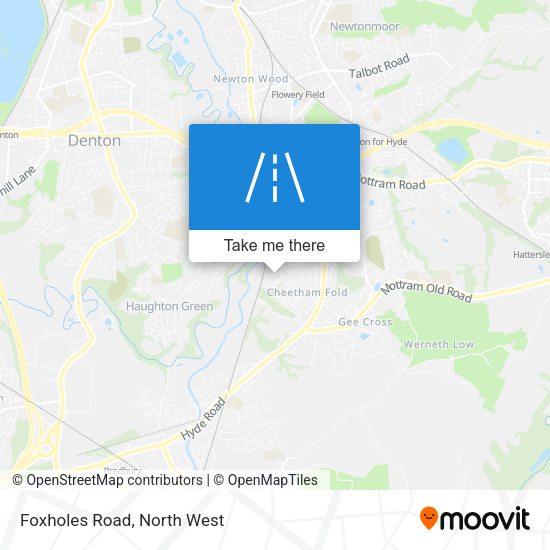Foxholes Road map