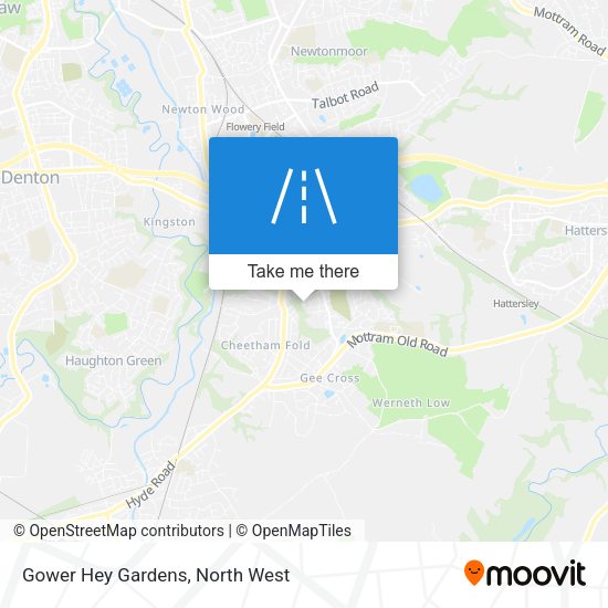 Gower Hey Gardens map