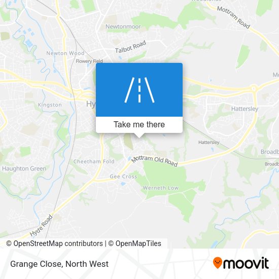Grange Close map
