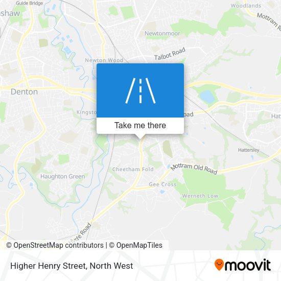 Higher Henry Street map
