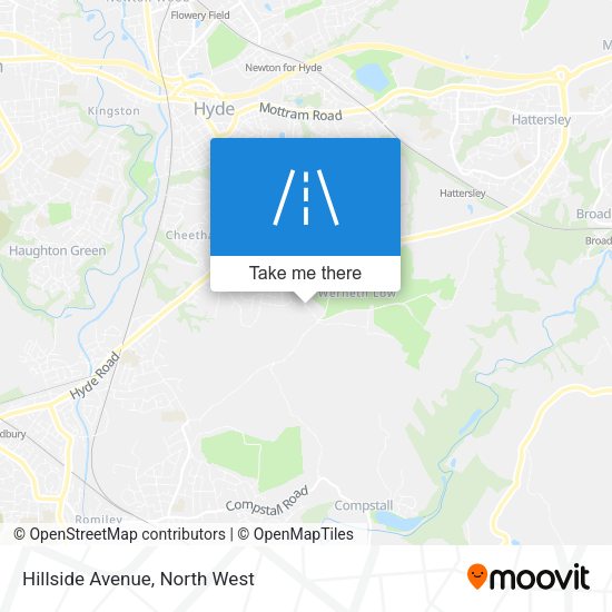 Hillside Avenue map