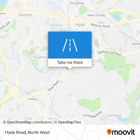 Hyde Road map