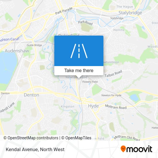Kendal Avenue map