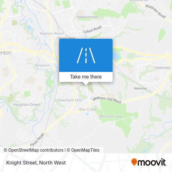 Knight Street map