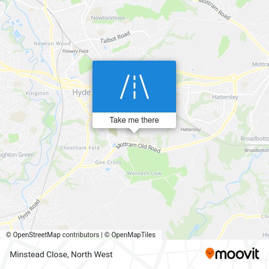 Minstead Close map