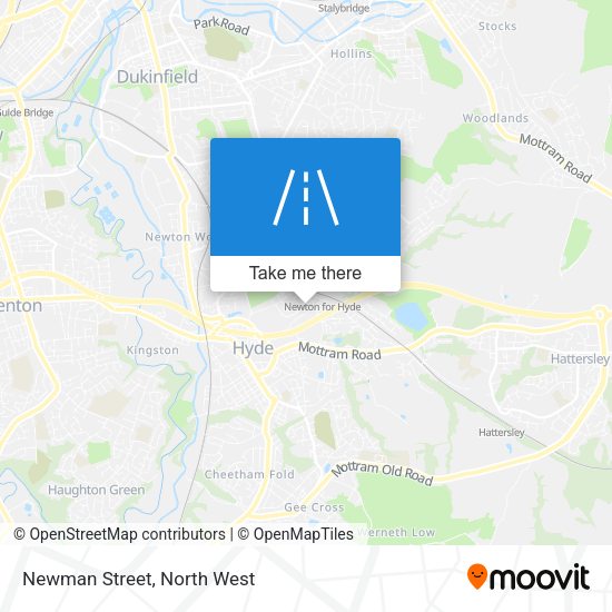 Newman Street map