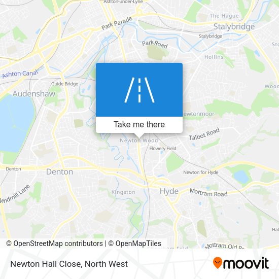 Newton Hall Close map
