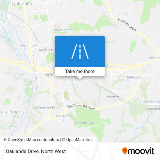 Oaklands Drive map