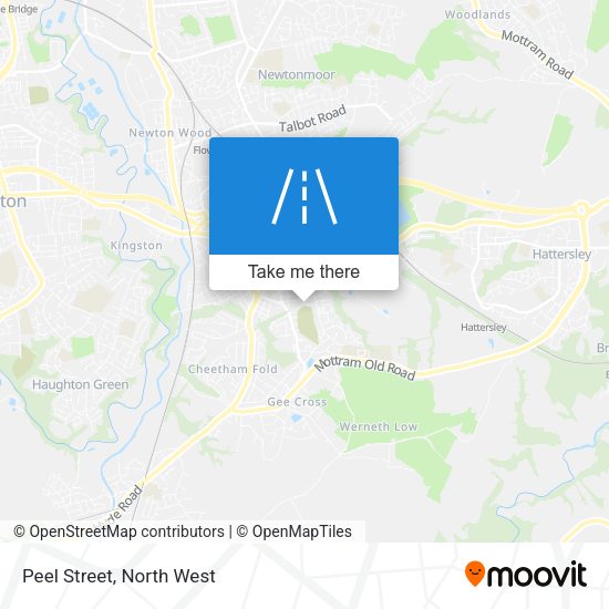 Peel Street map
